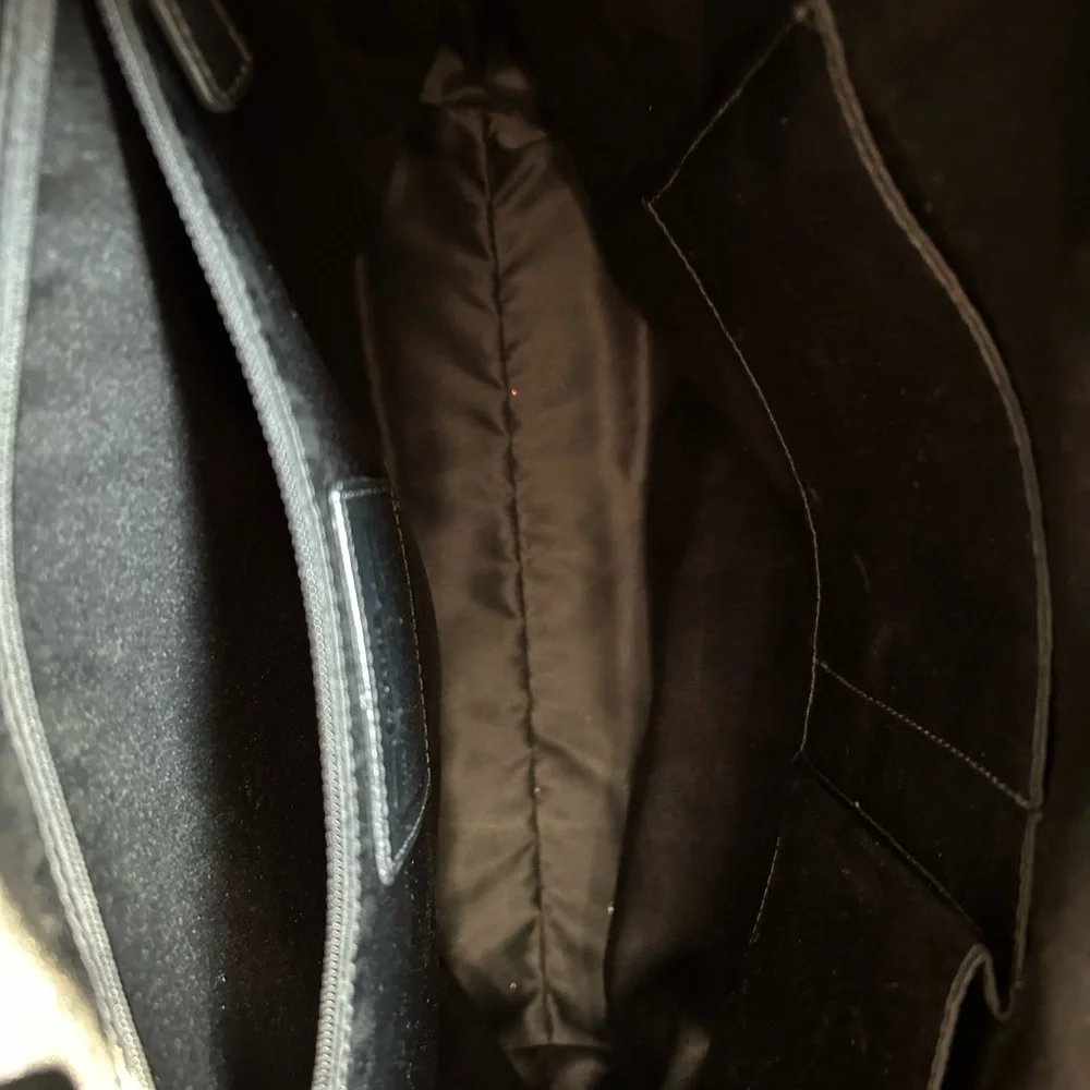 Coach Black and White Signature Tote